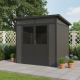 Casetta da giardino in legno composito 19,2 mm antracite 4,51 m² WINSTON skylight - Woodlife Garden