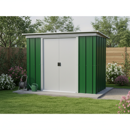 Casetta da giardino in metallo 3,55m² + kit di ancoraggio incluso - YARDMASTER