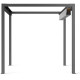 Pergola autoportante con telo retrattile motorizzato in alluminio antracite 3x3m - X-METAL