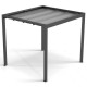 Pergola autoportante con telo retrattile motorizzato in alluminio antracite 3x3m - X-METAL