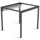 Pergola autoportante con telo retrattile motorizzato in alluminio antracite 3x3m - X-METAL