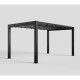 Pergola autoportante con telo retrattile motorizzato in alluminio antracite 3x4m - X-METAL