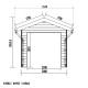 Casetta da giardino + terrazza in legno composito 28mm antracite 15m² PREMIUM - Woodlife Garden