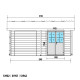 Casetta da giardino + terrazza in legno composito 28mm antracite 15m² PREMIUM - Woodlife Garden
