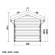 Casetta da giardino + terrazza in legno composito 28mm antracite 15m² PREMIUM - Woodlife Garden