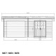Casetta da giardino + terrazza con tetto a falda unica in legno composito grigio chiaro da 28 mm 15m² PREMIUM - Woodlife Garden