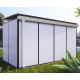 Kit grondaia per casetta da giardino modulare isolata 3x2m o 3x3m o 4x2m o 4x3m bianca - Everbox