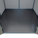 Casetta da giardino in resina spazzolata DICKINS Skylight 6,05 m² grigio e nero + pavimento - JOBU