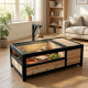 Recinto per tartarughe da interno o esterno in legno FSC termotrattato 97x57x33cm - Shelty Pet