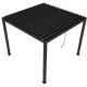 Pergola bioclimatica NEWSTEEL in acciaio zincato laccato antracite, 3x3m - X-METAL