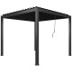 Pergola bioclimatica NEWSTEEL in acciaio zincato laccato antracite, 3x3m - X-METAL