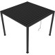 Pergola bioclimatica NEWSTEEL in acciaio zincato laccato antracite, 3x3m - X-METAL