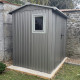 Casetta da giardino in acciaio zincato Roka 4,08 m² + kit di ancoraggio - X-Métal