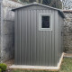 Casetta da giardino in acciaio zincato Roka 4,08 m² + kit di ancoraggio - X-Métal