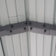 Tettoia per auto con tetto in acciaio zincato, 13,5m² - 305x451cm - colore antracite – X-METAL
