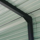 Tettoia per auto con tetto in acciaio zincato, 47m² - 597x791cm - colore antracite – X-METAL