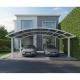 Tettoia doppia 30m² in alluminio laccato bianco e policarbonato trasparente EAGLE X-METAL