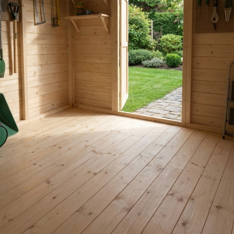 Pavimento in legno di abete nordico per casette da giardino WoodFeeling 77902