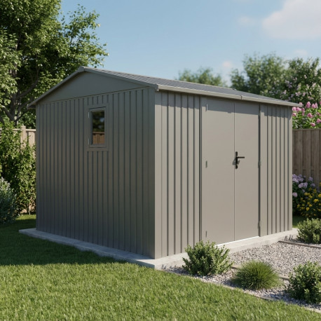 Casetta da giardino in acciaio zincato Roka 9m² - X-Metal