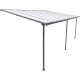 Pergola addossata regolabile in alluminio - profondità 400 cm x lunghezza 618 cm - X-METAL