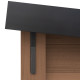 Casetta da giardino monofalda in composito con telaio in alluminio effetto legno, 7,8 m² + terrazza 7,8 m² - Woodlife Garden