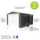 Garage in metallo antracite 15,14 m² porta avvolgibile antracite + kit di ancoraggio X-METAL