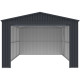 Garage in metallo antracite 19,52 m² porta avvolgibile antracite + kit di ancoraggio X-METAL