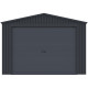 Garage in metallo antracite 19,52 m² porta avvolgibile antracite + kit di ancoraggio X-METAL