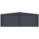 Garage doppio 637x513cm in acciaio zincato grigio antracite con porte avvolgibili antracite - X-METAL