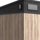 Casetta da giardino WOODIZY in resina spazzolata effetto legno 6,03 m² skylight  + pavimento - Jobu