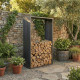 Legnaia in acciaio Corten 90x180cm - X-metal