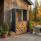 Legnaia in acciaio Corten 90x180cm - X-metal
