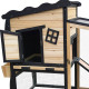 Gabbia da esterno in legno termo-trattato  e certificato FSC con rivestimento isolante, 153x64,5x103,5 cm - Shelty Pet