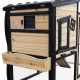 Gabbia da esterno in legno termo-trattato  e certificato FSC con rivestimento isolante, 153x64,5x103,5 cm - Shelty Pet