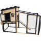 Gabbia da esterno in legno termo-trattato  e certificato FSC con rivestimento isolante, 153x64,5x103,5 cm - Shelty Pet