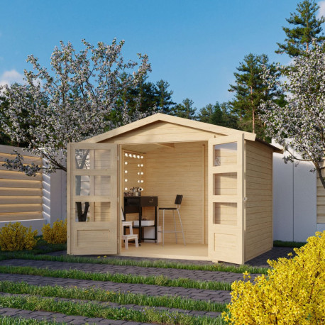 Casetta da giardino in legno massiccio 4,57 m² Amberg 3 – WoodFeeling