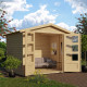Casetta da giardino in legno massiccio 4,57 m² Amberg 3 – WoodFeeling