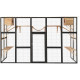 Recinto per gatti da esterno in legno termo-trattato e certificato FSC, 300x95x188 cm - Shelty Pet