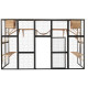 Recinto per gatti da esterno in legno termo-trattato e certificato FSC, 300x95x188 cm - Shelty Pet