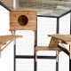 Recinto per gatti da esterno in legno termo-trattato e certificato FSC, 300x95x188 cm - Shelty Pet