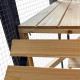 Recinto per gatti da esterno in legno termo-trattato e certificato FSC, 300x95x188 cm - Shelty Pet