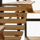 Recinto per gatti da esterno in legno termo-trattato e certificato FSC, 300x95x188 cm - Shelty Pet