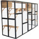 Recinto per gatti da esterno in legno termo-trattato e certificato FSC, 300x95x188 cm - Shelty Pet