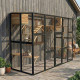Recinto per gatti da esterno in legno termo-trattato e certificato FSC, 300x95x188 cm - Shelty Pet