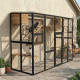 Recinto per gatti da esterno in legno termo-trattato e certificato FSC, 300x95x188 cm - Shelty Pet