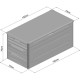 Baule da giardino Sunlife 645L in HDPE, beige e grigio - Jobu