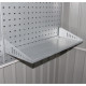 Ripiano in acciaio zincato per pannello forato Kosto - X-METAL