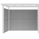 Pareti aggiuntive in acciaio zincato verde salvia da 0,4 mm per tettoie Kosto, larghezza 211 cm - X-METAL