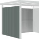 Pareti aggiuntive in acciaio zincato verde salvia da 0,4 mm per tettoie Kosto, larghezza 275 cm - X-METAL