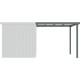 Tettoia addossata 275x230 cm in acciaio zincato verde salvia per casetta da giardino Kosto da 5,29 m² o 6,76 m² - X-METAL